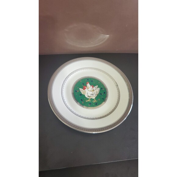 Luncheon Plate Twelve Days of Christmas by MIKASA THREE FRENCH HENS